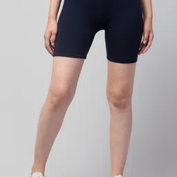 Attire Zone Women Slim Fit Cycling Sports Shorts-image-4