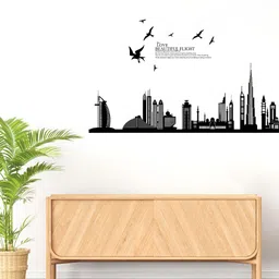 Aura Black Self Adhesive Wall Sticker-image-61