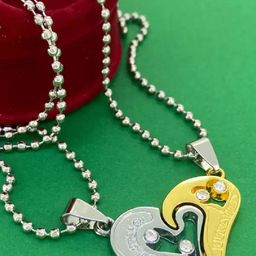J.S ENTERPRISES Heart Shaped Pendants with Chains-picture-9