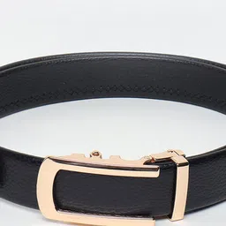 WINSOME DEAL Men Slider Buckle Closure Textured Formal Belt image 5