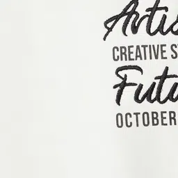 max Typography Printed Round Neck Cotton T-shirt image 4