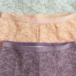 mothercare Girls Pack Of 3 Printed Boxer-Style Briefs AV90301 image 2