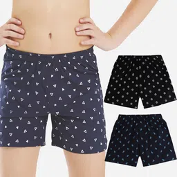 Bodycare Kids Girls Conversational Printed Regular Fit Shorts-picture-25