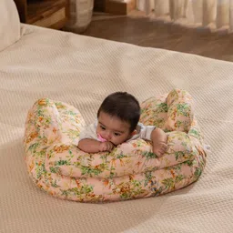 THE BABY TRUNK Pink Blush Bunny Egyptian Cotton Feeding & Nursing Maternity Cradle Pillow image 2