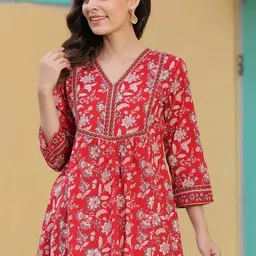 NEW RJP CRAFT Women Printed A-Line Kurti-picture-19