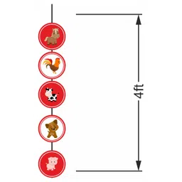 Untumble Barnyard Farm Birthday Party Decoration Kit - Pack of 95 image 5