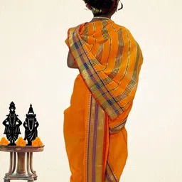 Mom and Me Girls Art Silk Sarees image 4