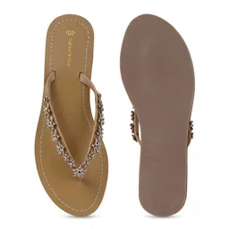 THE WHITE POLE Women Embellished Open Toe Flats image 5