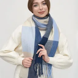 Alexvyan Women Checked Stole-image-19