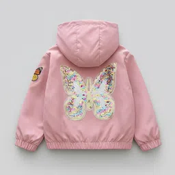 YK Pink Long Sleeve Printed Kids Sweaters image 3