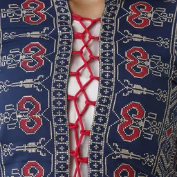 Jaipurite Women Print Maxi Ethnic Fit and Flare Dresses With Jacket image 2