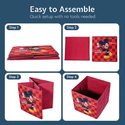 Kuber Industries Maroon Disney Mickey Multi-Utility Organisers image 3