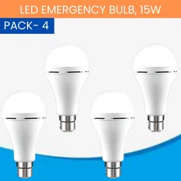 sacro 15W Rechargeable Inverter LED Bulb with Upto 4H.Power Cut Lighting Pack of_4S304 4 hrs Bulb Emergency Light-picture-16