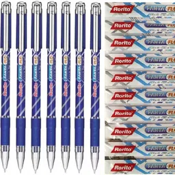 rorito Fantaflo 10 Ball Pen+10 Refills Blue Ink 20 Pc 1mm Tip Waterproof Ink | Ball Pen-picture-11