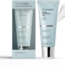 seekcaus Sunscreen - SPF 50 PA++++ PA++++ Broad Spectrum, Protect From UVA & UVB, No White Cast, For Unisex, Hydra Gel-picture-18