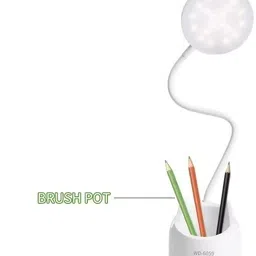 shopogenix 3 Colour Mode Rechargeable, Flexible Gooseneck LED Study Lamp/Desk Table Lamp image 2