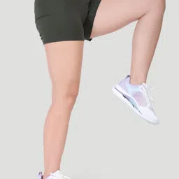 woomfox Solid Women Dark Green Tights image 3