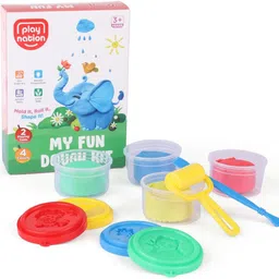 play nation 4 in 1 Dough Clay Set for Kids|Art & Craft Activity Birthday Gift for 3+Yrs Kids-picture-11