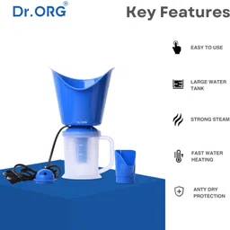 dr org 3 in 1 steamer for cold and cough,facial steamer inhaler,vapourisers for adult Professional Facial Steamer image 3