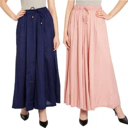 tnq Pack of 2 Women Regular Fit Pink Pure Cotton Trousers-picture-42