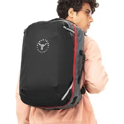 URBAN TRIBE Unisex Black & Grey Amigo Backpack image 4