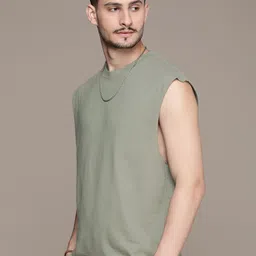 The Roadster Life Co. Solid Pure Cotton Relaxed T-shirt image 5