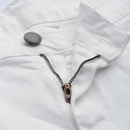 HERE&NOW Men White Skinny Fit Light Fade Stretchable Jeans image 5