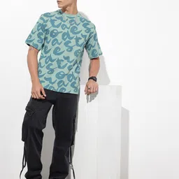 The Roadster Life Co. Typography Printed Drop-Shoulder Sleeves Pure Cotton T-shirt image 3