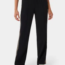 Forever New Navy Straight Fit High Rise Pants-image-9