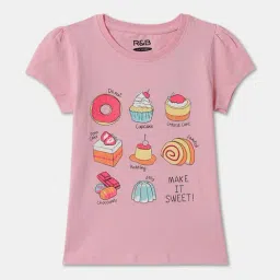 R&B Kids Pink Graphic Regular Fit Top-picture-38