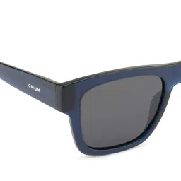 Opium Grey Polarised and UV Protected Lens Wayfarer Sunglasses for men image 4