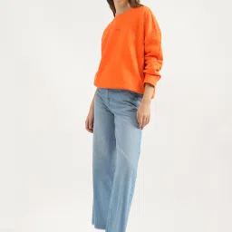 United Colors of Benetton Orange Graphic Print Sweatshirt image 4