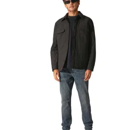 Selected Homme Grey Regular Fit Shacket image 4
