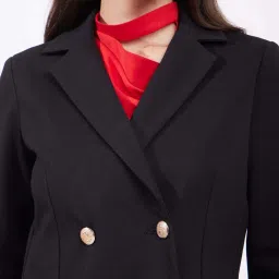 Fablestreet Black Plain Blazer image 4