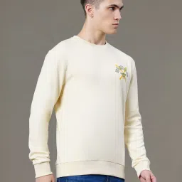 Red Tape White Cotton Polyblend Graphic Regular Fit Sweatshirt And Hoodies image 4