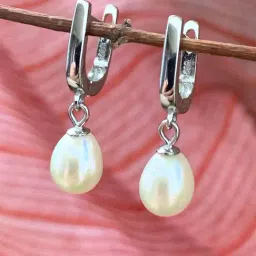 Ornate Jewels 92.5 Sterling Silver Pearl Earrings for Women-image-92