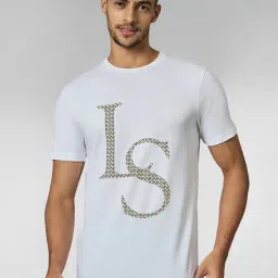 Louis Stitch White Cotton Regular Fit Print T-Shirt-picture-23
