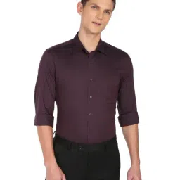 Arrow New York Red Cotton Slim Fit Checks Shirt-picture-27