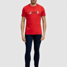 celio celio* Red Slim Fit Crew T-Shirt-picture-34