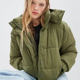 American Eagle Outfitters Green Puffer Jacket-picture-49