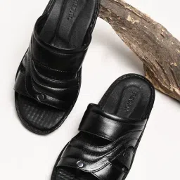 Regal Men's Comfort Black Toe Ring Sandals-image-81