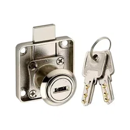 DiSS 22 mm Zinc Chrome Plated Finish Door Lock (Pack of 2) image 2