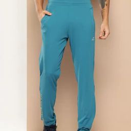 ALCIS Blue Slim Fit Printed Anti-Statix & Drytech+ Sports Trackpants-picture-37