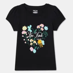 R&B Kids Black Graphic Regular Fit Top-picture-29