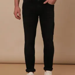 Wrangler Mid Black Cotton Skinny Fit Jeans-image-85