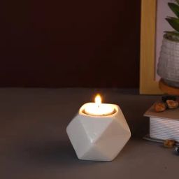 Tayhaa Multi Ceramic Abstract Candle Holder-picture-7