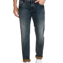 Parx Blue Slim Tapered Fit Jeans-image-72