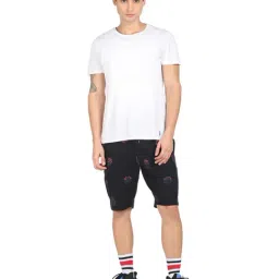 U.S. Polo Assn. Navy Regular Fit Printed Shorts image 4