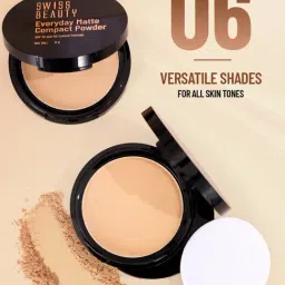 SWISS BEAUTY Everyday Matte Compact Powder with SPF 10 Vanilla - 9 gm image 2