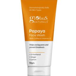 Globus Naturals Papaya with Coffee and Vitamin E Face Wash - 50 gm-picture-2